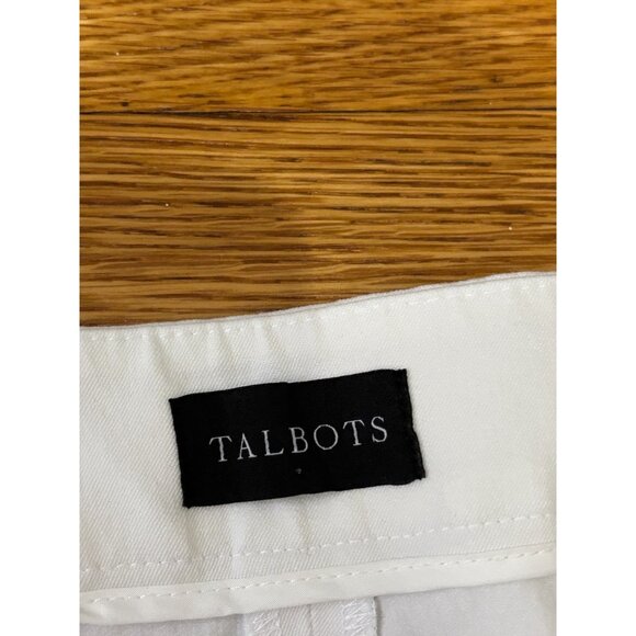 Talbots Chatham Ankle Pants Women's Size 22 WP Plus Petite White Elastic Waist - Picture 3 of 6